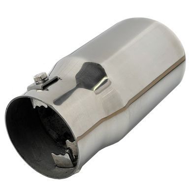 Купити Насадка на глушник Elegant Кругла коса &Oslash; 63 х 150 мм Хром (EL 106 009) 58898 Насадки на глушник