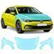 Купити Антигравійна захисна бронеплівка за лекалами для Volkswagen Golf VIII 2019-2023 - капот і передні крила 109879 Модельні лекала захисних пленок для Volkswagen