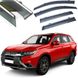 Купить Дефлекторы окон ветровики Benke для Mitsubishi Outlander 2012-2020 Хром Молдинг Из Нержавеющей Стали 3D (BMTOT1323-W/S) 60163 Дефлекторы окон Mitsubishi - 1 фото из 10