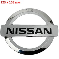 Купить Эмблема для Nissan 123 x 105 мм пластиковая скотч 33466 Эмблемы на иномарки