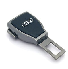 Купить Заглушка переходник ремня безопасности с логотипом Audi Темный хром 1 шт 39418 Заглушки ремня безопасности