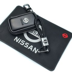 Купить Автонабор №66 для Nissan / Коврик панели / Брелок плетеный и чехол для автоключей с логотипом 38756 Подарочные наборы для автомобилиста