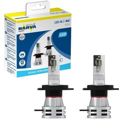 Купить LED лампы автомобильные Narva H4 радиатор кулер 8000Lm 24W / 6500K / IP67 / 8-48V 2 шт (180323000) 26229 LED Лампы Narva