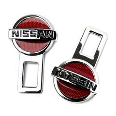 Купить Заглушки ремня безопасности с логотипом Nissan 2 шт 44641 Заглушки ремня безопасности