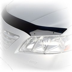 Купить Дефлектор капота мухобойка Mazda 6 2013- SD короткий \ нижний Темный 2594 Дефлекторы капота Mazda