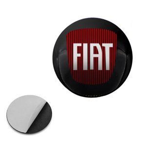 Купить Наклейка с логотипом Fiat для автоключей d=15 мм Пластиковая объемная (Завод) 89373 Наклейки на автомобиль