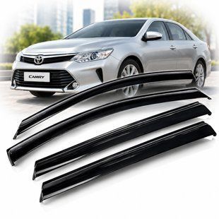 Купить Дефлекторы окон ветровики Benke для Toyota Camry 50 / 55 2011-2018 (Гибкие Premium) 66262 Дефлекторы окон Toyota
