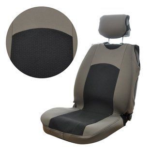 Buy Car seat covers for front seats MAX Jacquard Gray - Black 23622 Seat shirts closed