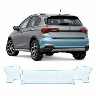 Купити Антигравійна захисна бронеплівка за лекалами для Fiat Tipo Cross (Egea Cross) I 2020- задній бампер 104259 Модельні лекала захисних плівок для Fiat