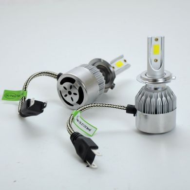 Купити LED лампи автомобільні H7 радіатор+кулер 3800Lm C6L/COB/36W/5000K/IP65/9-32V 2шт 25822 LED Лампи Китай
