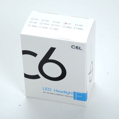 Купити LED лампи автомобільні H7 радіатор+кулер 3800Lm C6L/COB/36W/5000K/IP65/9-32V 2шт 25822 LED Лампи Китай