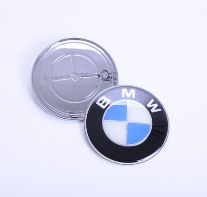 Купити Емблема для BMW 82 мм пластик 2 пукли Оригінал якість 22248 Емблеми на іномарки