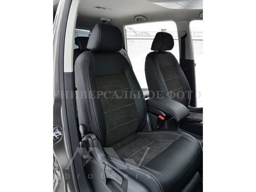 Купить Авточехлы модельные MW Brothers для Ford Edge II с 2014 серия Leather Style (серая нить) 59183 Чехлы модельные MW Brothers