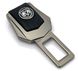 Купить Заглушка ремня безопасности с логотипом Dodge Темный хром 1 шт 39464 Заглушки ремня безопасности - 1 фото из 5