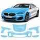 Купить Антигравийная защитная бронепленка по лекалам для BMW 8 Series G15/G14/G16 2018-2022 - передняя часть авто (капот бампер фары крылья) 102246 Модельные лекала защитных пленок для Bmw
