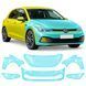 Купити Антигравійна захисна бронеплівка за лекалами для Volkswagen Golf VIII 2019-2023 - передня частина авто (капот бампер крила)) 109880 Модельні лекала захисних пленок для Volkswagen