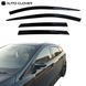 Buy Window deflectors wind visors for Ford Focus III 2011-2018 sedan hatchback 4 pcs (Auto Clover) 89837 Window deflectors for Ford