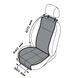 Купить Накидки на передних сидений SITI Экокожа Черные-Серая нить 2 шт 65903 Накидки для сидений Premium (Алькантара) - 4 фото из 5