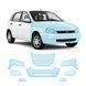 Buy Pre-cut paint protection film for LADA Kalina 2004-2018 - front end 105872 Model-specific paint protection film patterns for LADA