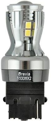 Купить LED автолампа Brevia PowerPro 12/24V P27W 350Lm 14x2835SMD 6000K CANbus Огигинал 2 шт (10338X2) 57563 Светодиоды - Brevia