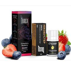 Купить Набор для самозамеса Chaser Black Strawberry Blueberry (Глицерин 12мл Премикс 15мл Бустер 3мл) 66991 Жидкости от Chaser