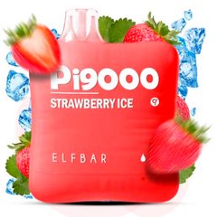 Купить Elf Bar Pi9000 18 ml Strawberry ice Клубника Лед 66765 Одноразовые POD системы