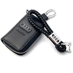 Купити Автонабір №3 для Audi / Брелок та чохол для автоключів з логотипом / тиснена шкіра 9917 Подарункові набори для автомобіліста