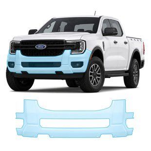 Купити Антигравійна захисна бронеплівка за лекалами для Ford Ranger IV 2022- передній бампер 104526 Модельні лекала захисних плівок для Ford