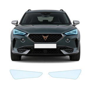Купити Антигравійна захисна бронеплівка за лекалами для Seat Cupra Formentor I 2020-2024 - оптика (фари та ПТФ) 108696 Модельні лекала захисних плівок для Seat