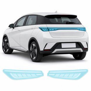 Купить Антигравийная защитная бронепленка по лекалам для BYD Dolphin I facelift 2025- задние фонари стопы 103103 Модельные лекала защитных пленок для BYD