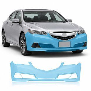Купить Антигравийная защитная бронепленка по лекалам для Acura TLX I 2015-2017 - передний бампер 102990 Модельные лекала защитных пленок для Acura