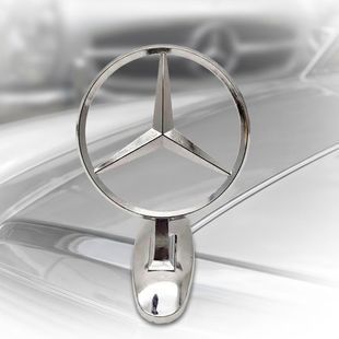 Купить Эмблема прицел на капот Mercedes-Benz 75 мм Хром сплав на скотче 88487 Эмблемы Прицелы
