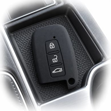 Купити Чохол ключа Hyundai чорний (3 кнопки) силікон 95972 Чохли для автоключів (Оригінал)