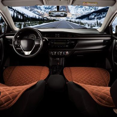 Buy Seat cover Alcantara Verona Premium L front Brown 1 pc (Original) 86540 Premium Seat Covers (Alcantara)