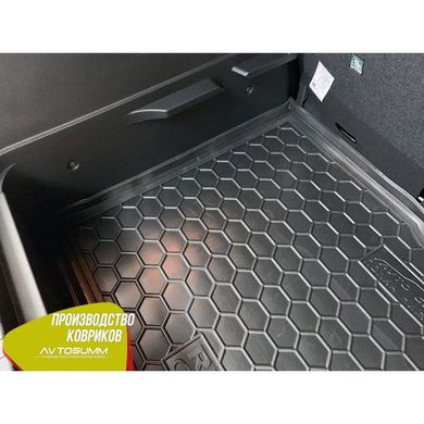 Купити Автомобільний килимок в багажник Renault Captur 2015- нижня полиця / Гумо - пластик 42180 Килимки для Renault