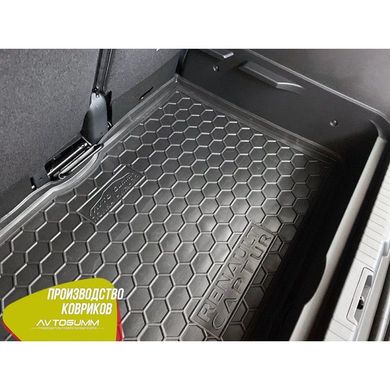 Купить Автомобильный коврик в багажник Renault Captur 2015- нижняя полка / Резино - пластик 42180 Коврики для Renault