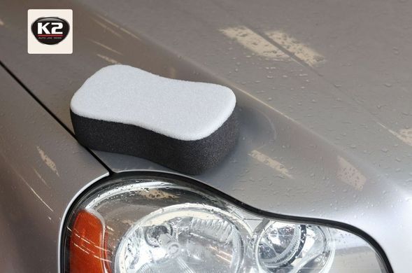 Купить Губка для мытья авто двухсторонняя K2 Doublr Side Car Sponge PRO (M436) 65534 Салфетки микрофибра губки для мытья
