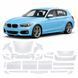 Купити Антигравійна захисна бронеплівка за лекалами для BMW 1 Series F20 facelift 2015-2019 - повний кузов 101947 Модельні лекала захисних плівок для Bmw