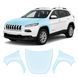 Buy Pre-cut paint protection film for Jeep Cherokee KL 2014-2018 - hood + front fenders 105319 Model-specific paint protection film patterns for Jeep