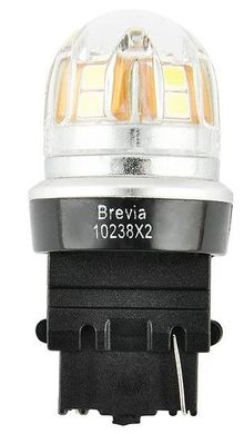Купити LED автолампа Brevia Spower 12/24V P27W 330Lm 15x2835SMD 6000K CANbus Оригінал 2 шт (10238X2) 57564 Світлодіоди - Brevia