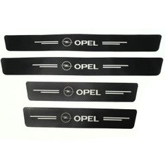 Купити Захисна плівка накладка на пороги для Opel Чорний Карбон 4 шт 42654 Захисна плівка для порогів та ручок