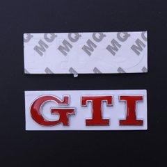 Купить Эмблема надпись GTI скотч 3М 75 мм металлическая Польша 22091 Эмблема надпись на иномарки