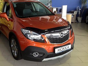 Купить Дефлектор капота мухобойка Opel Mokka 2012-2021 1253 Дефлекторы капота Opel