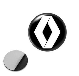 Купить Наклейка с логотипом Renault для автоключей d=15 мм Пластиковая объемная (Завод) 89375 Наклейки на автомобиль