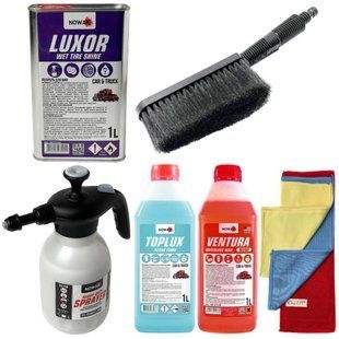 Купити Набір для миття авто Nowax TopLux Ventura Luxor №2 Піногенератор ручний та Піна активна 6 шт 60511 Набори техдопомоги та догляду для автомобіліста