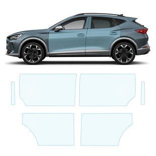 Купити Антигравійна захисна бронеплівка за лекалами для Seat Cupra Formentor I 2020-2024 - зони дверей і стійки вікон 108697 Модельні лекала захисних плівок для Seat