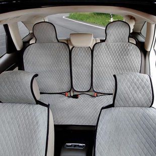 Buy Seat covers Alcantara LUX quilted set Gray 8929 Premium Seat Covers (Alcantara)