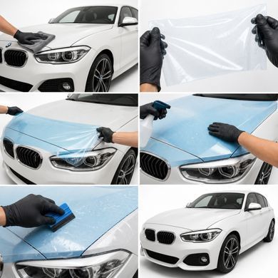 Купити Антигравійна захисна бронеплівка за лекалами для BMW 1 Series F20 facelift 2015-2019 - зона даху 101948 Модельні лекала захисних плівок для Bmw