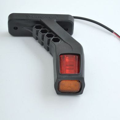 Купити Габаритні вогні LED для вантажівок Рожки 12/24V / косий 13 см / Червоний-Білий-Жовтий 2 шт (Л 091) 8599 Габарити ріжки