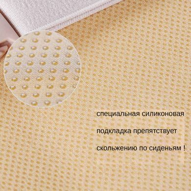 Купити Накидки на сидіння алькантара LUX стьобані комплект Сірі 8929 Накидки для сидінь Premium (Алькантара)